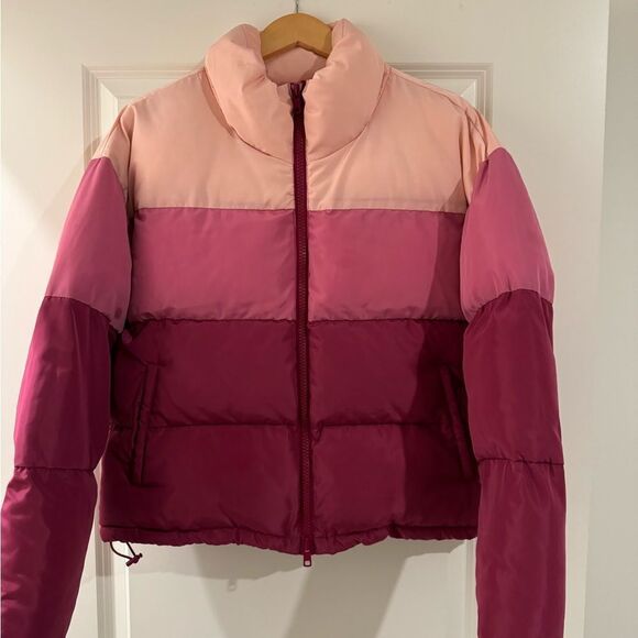 REBECCA MINKOFF Puffer Color Block Jacket Size Medium - Picture 1 of 14